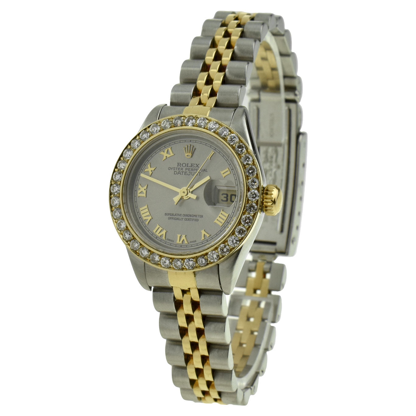 Rolex Lady Datejust Steel & Gold Diamond Set 79173 at Parkers Jewellers