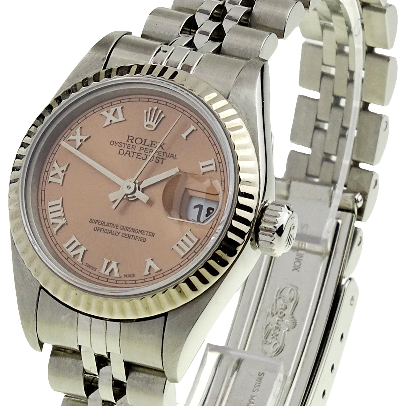 Rolex Lady Datejust Steel &amp; White Gold Bezel 79174