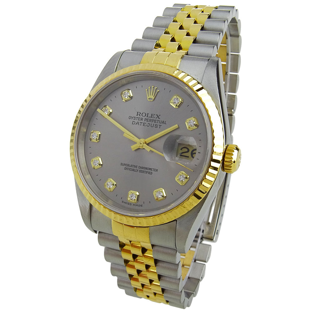 Rolex Datejust Steel and Gold Diamond Dot 16233