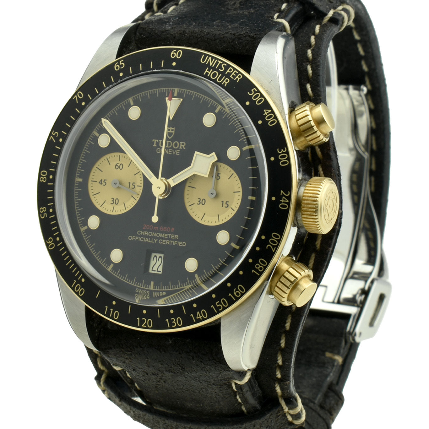 Tudor Heritage Black Bay Chrono Steel &amp; Gold 79363N