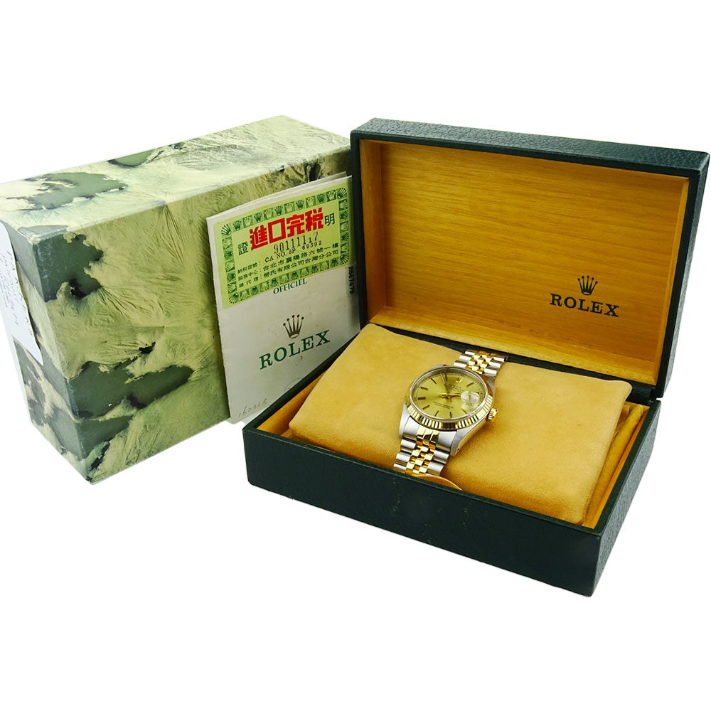 Rolex Datejust Steel and Gold 16233