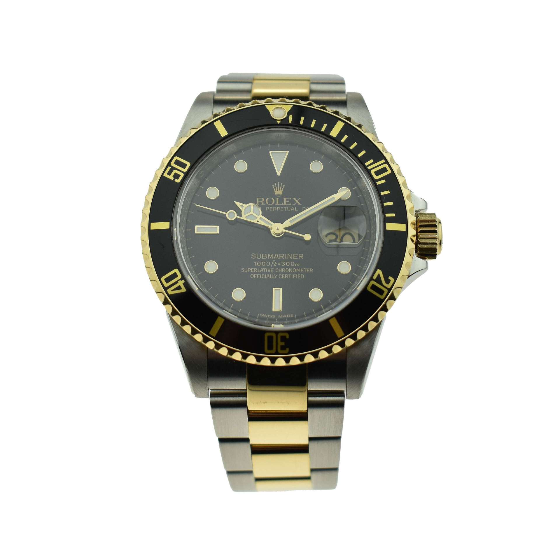 Rolex Submariner Date Stainless Steel & Gold 16613LN