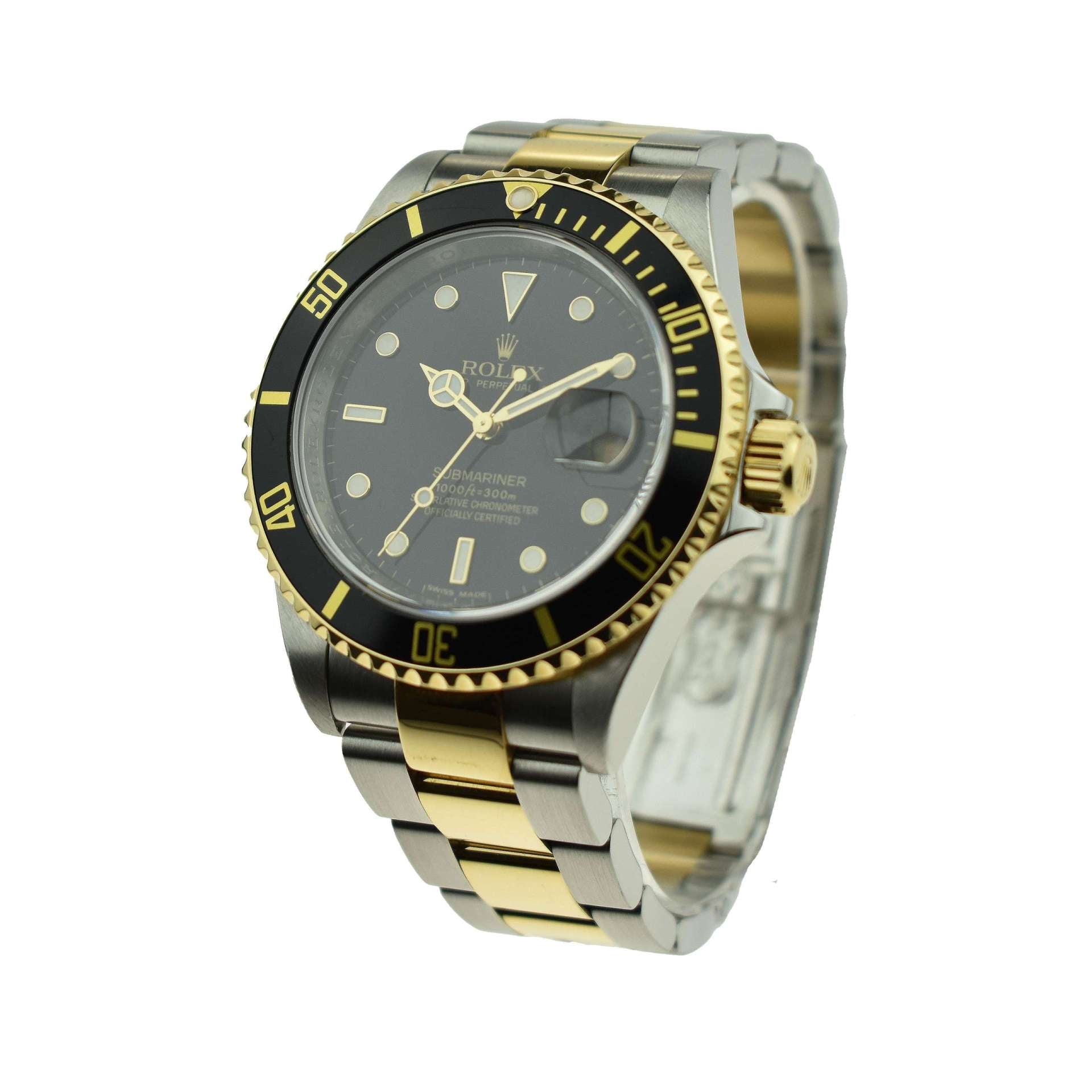 Rolex Submariner Date Stainless Steel & Gold 16613LN