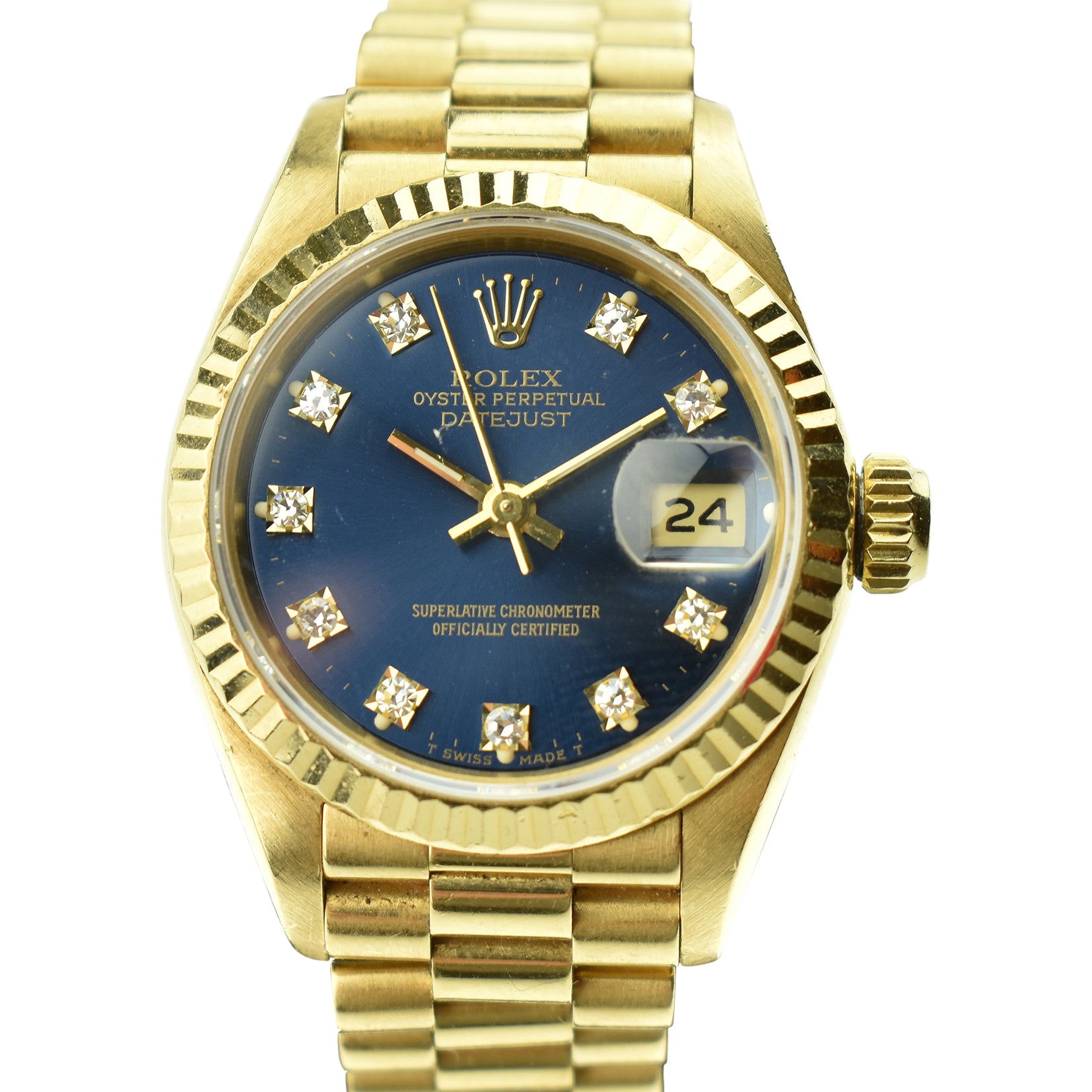 Rolex Ladies Datejust 18ct Yellow Gold 61978
