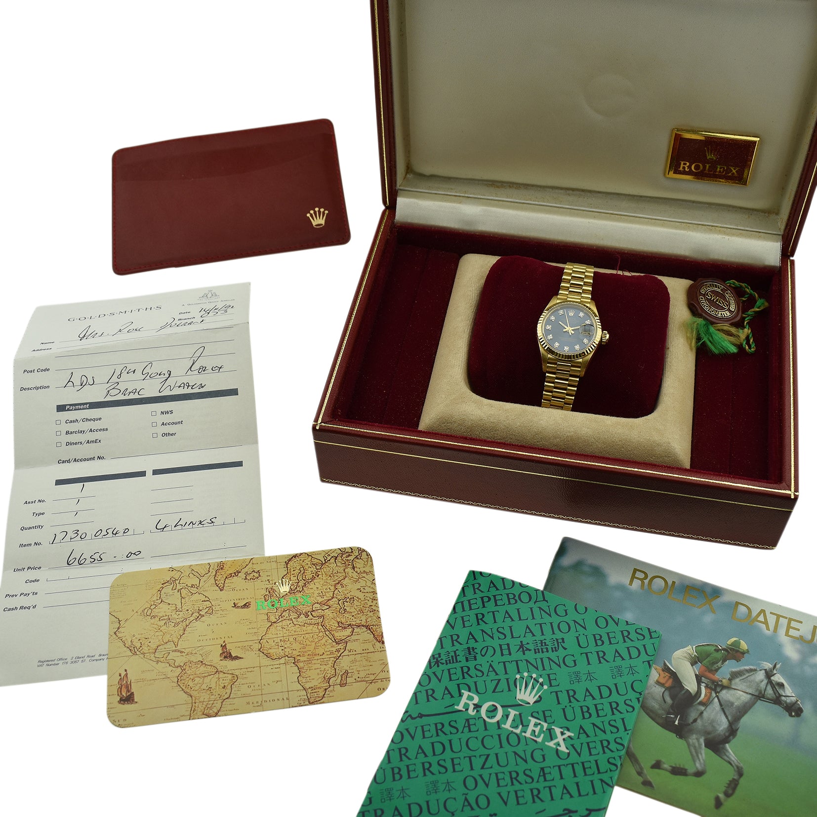 Rolex Ladies Datejust 18ct Yellow Gold 61978