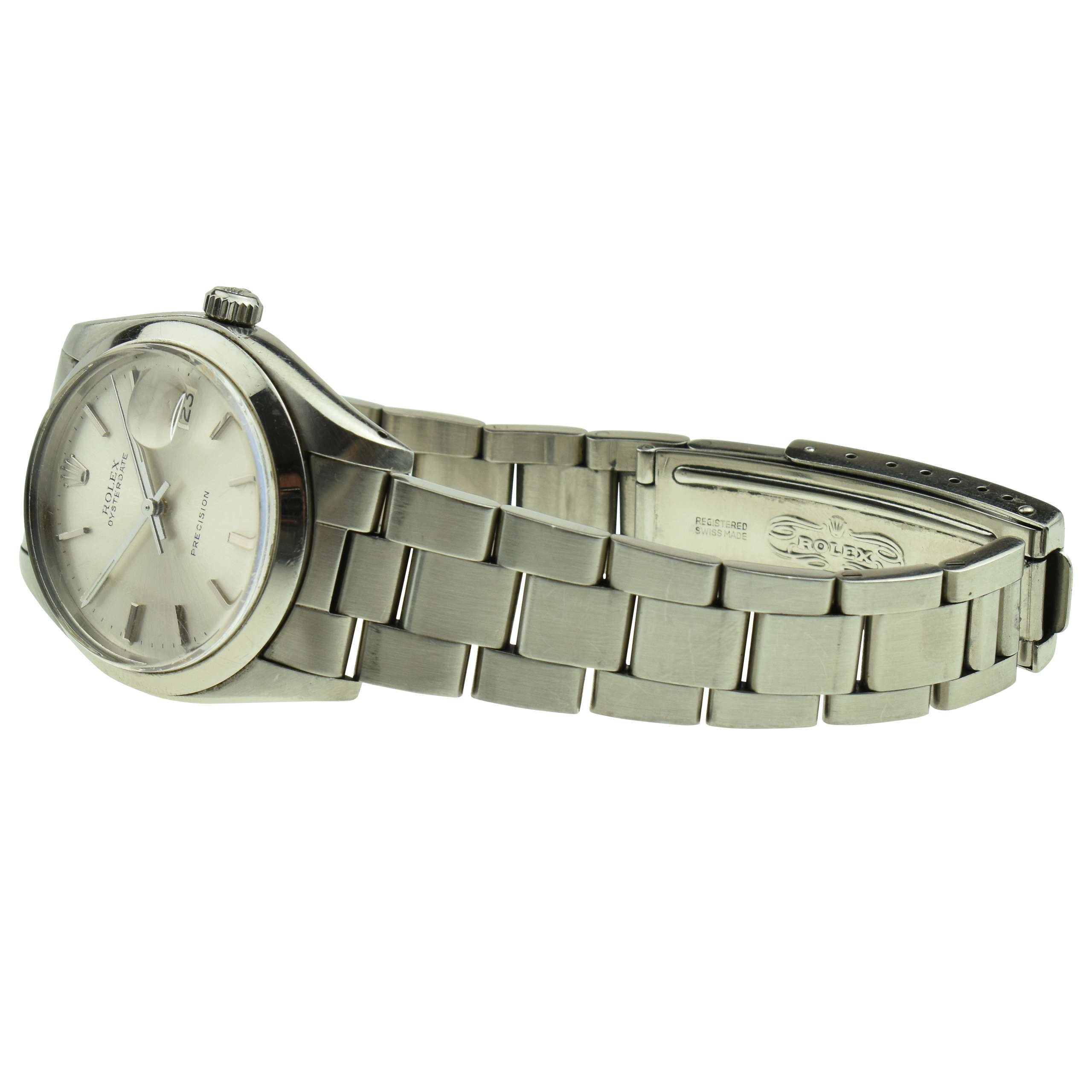 Rolex Oyster Date Precision Stainless Steel 6694