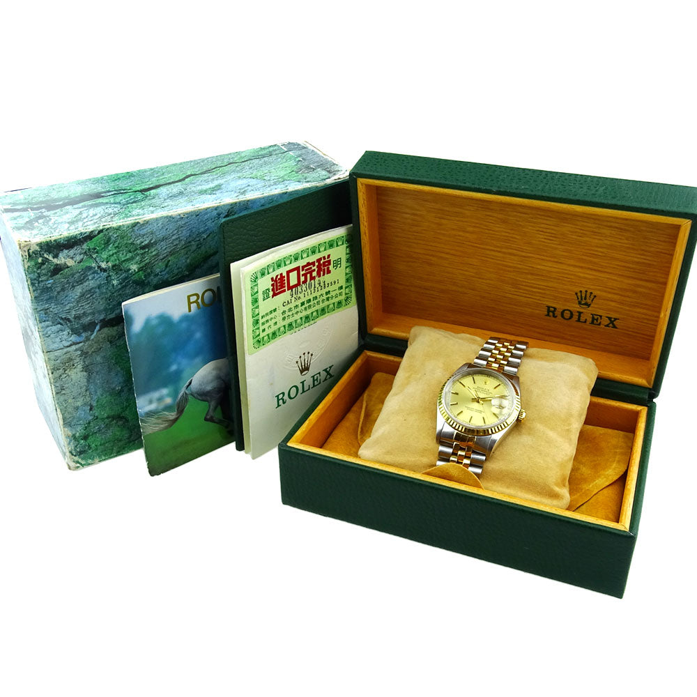 Rolex Datejust Steel and Gold 16233