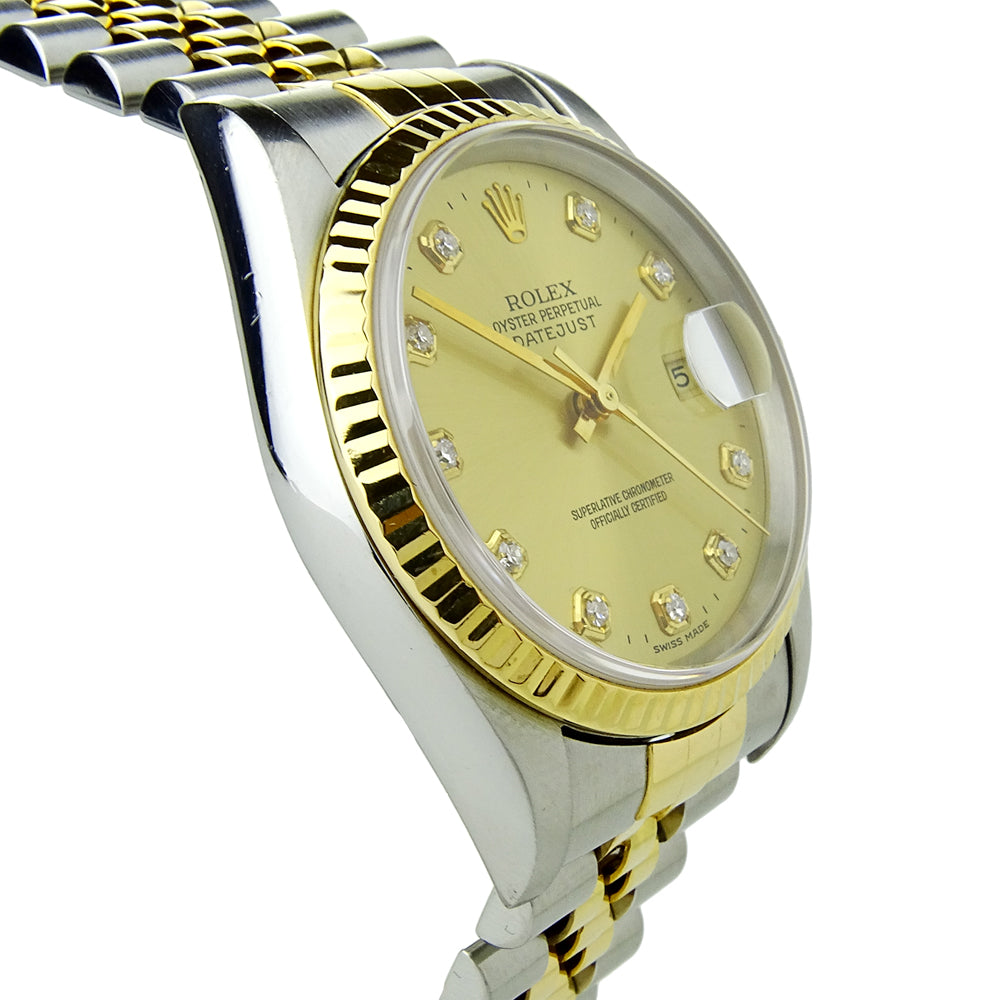 Rolex Datejust Steel and Gold 16233