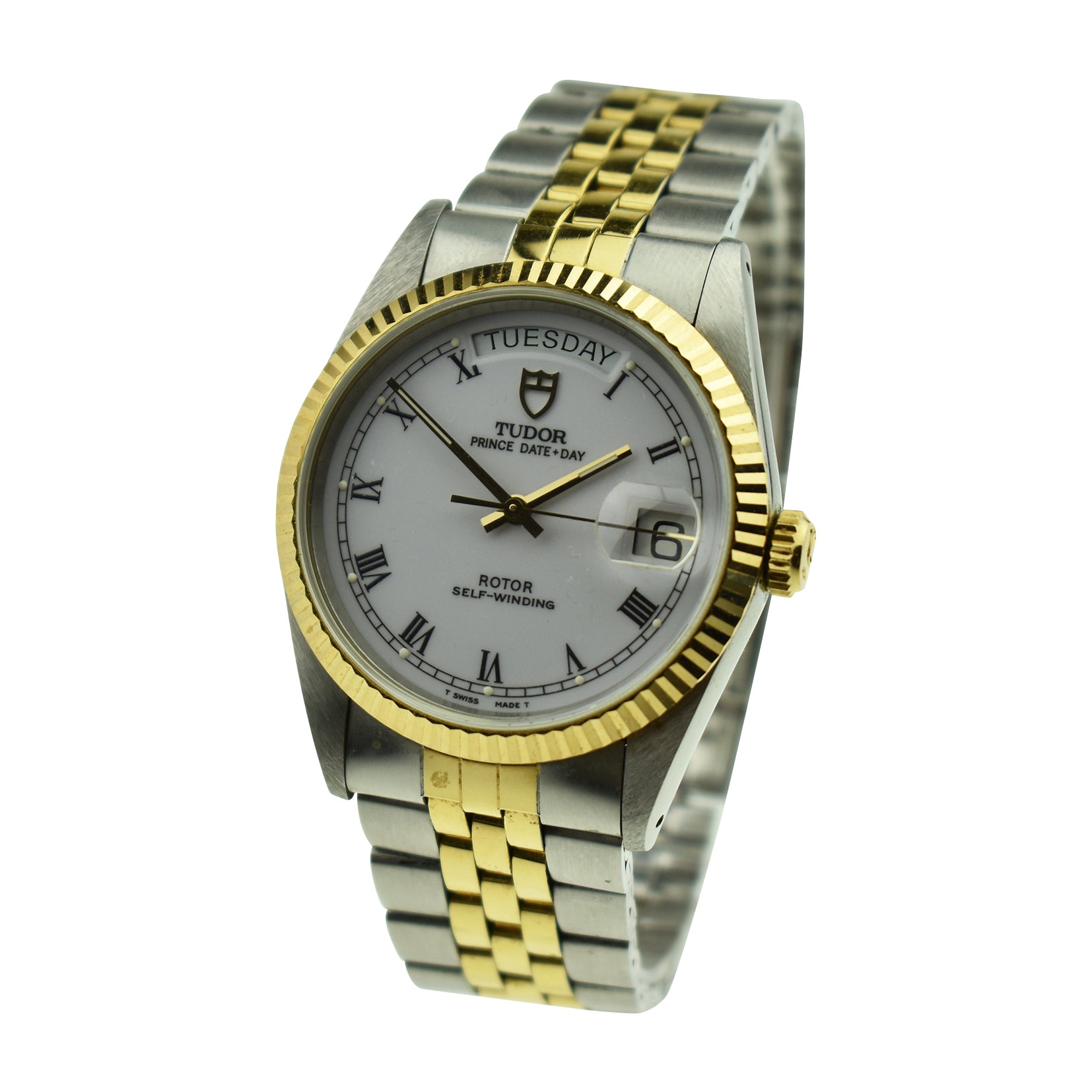 Tudor Prince Date-Day Steel & Gold 76213