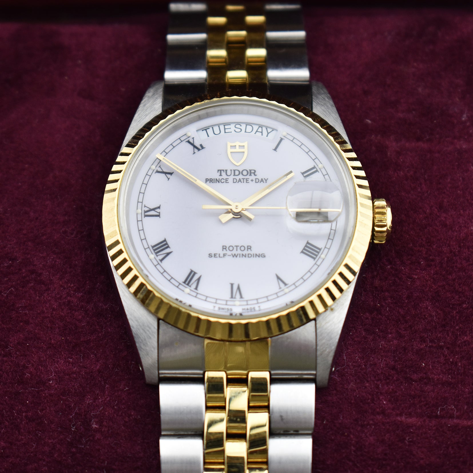 Tudor Prince Date-Day Steel & Gold 76213