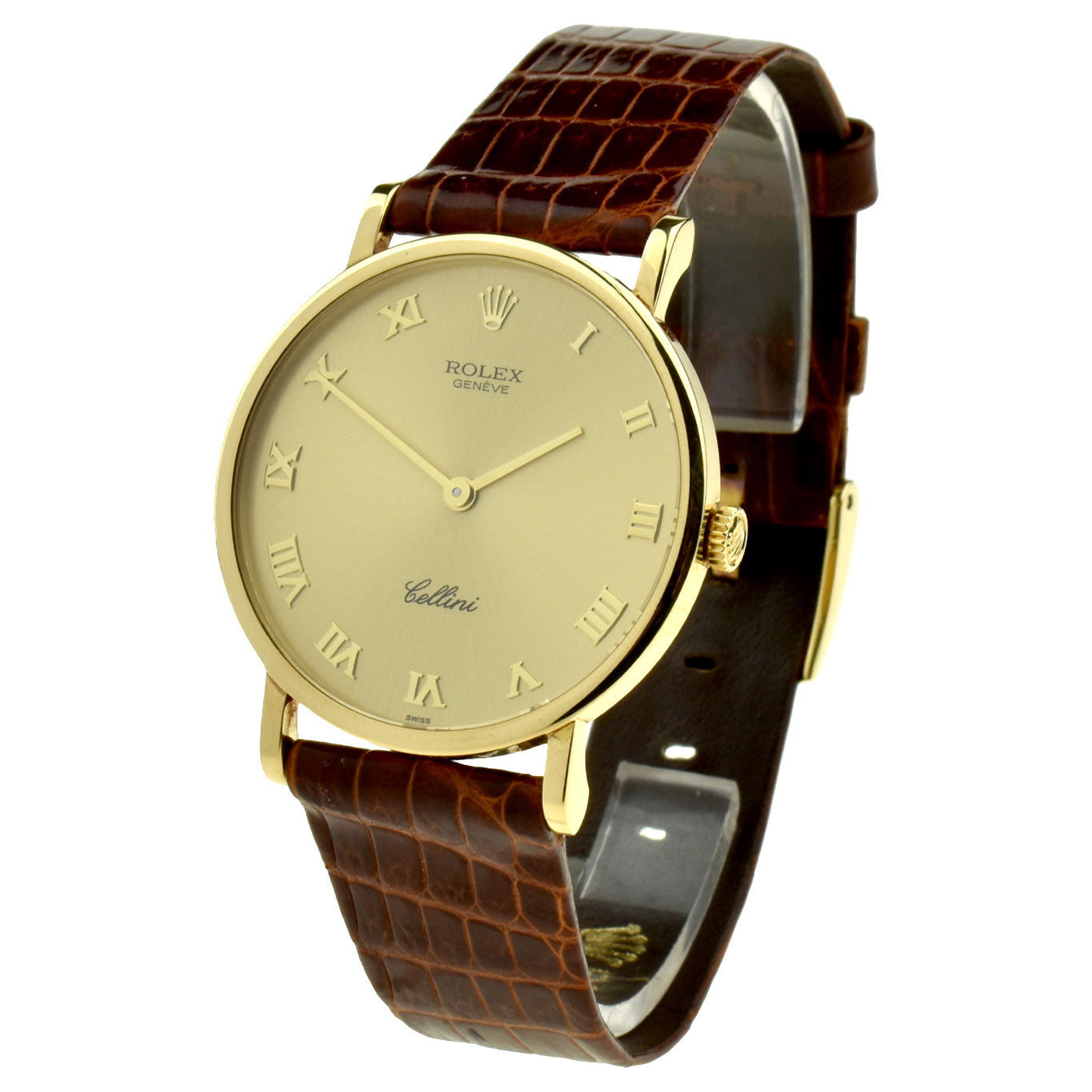 Rolex Cellini 18k Gold Mechanical Wristwatch 5112