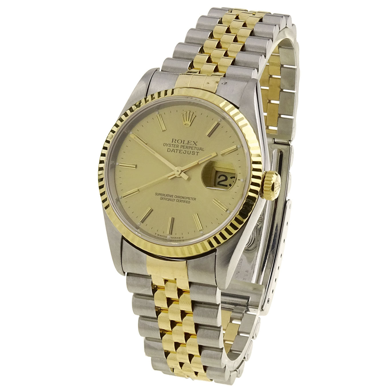 Rolex Datejust Oyster Perpetual Steel and Gold 16233