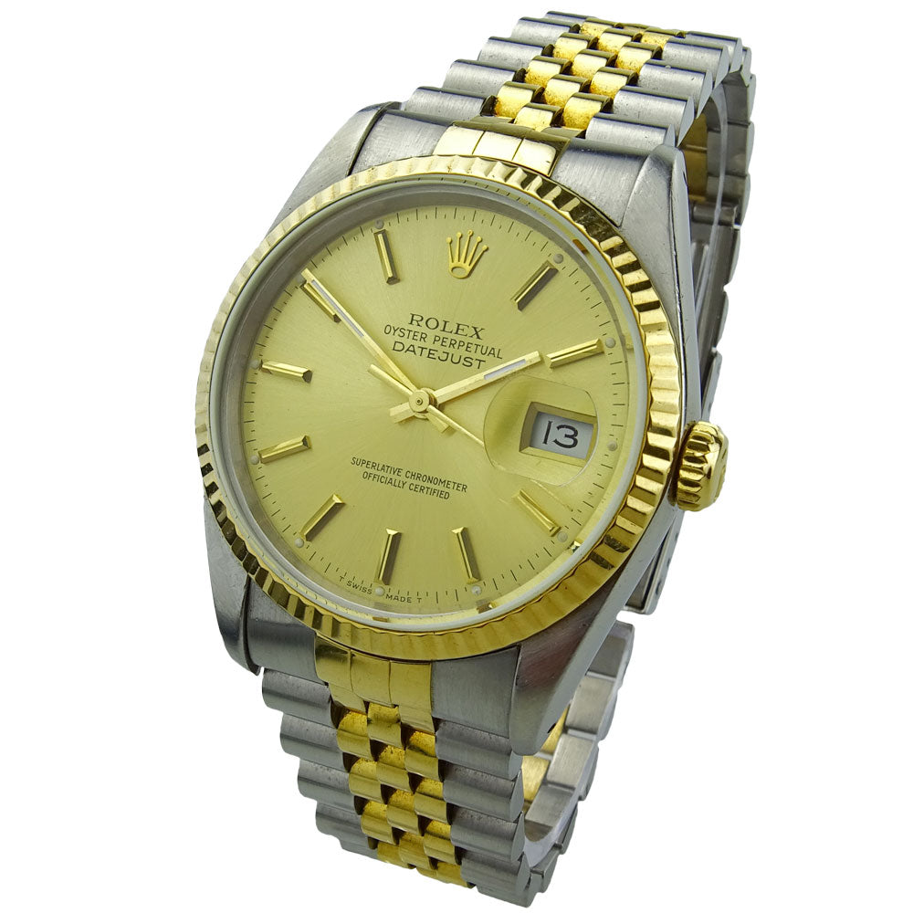 Rolex Datejust Steel and Gold 16233