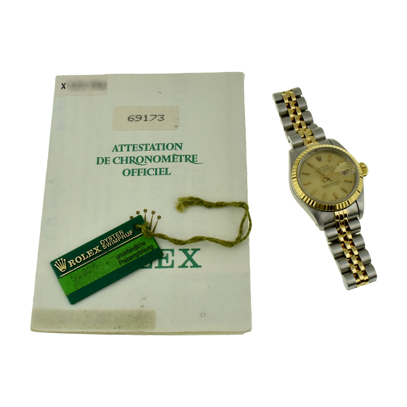 Rolex Lady Datejust Steel &amp; Gold 69173
