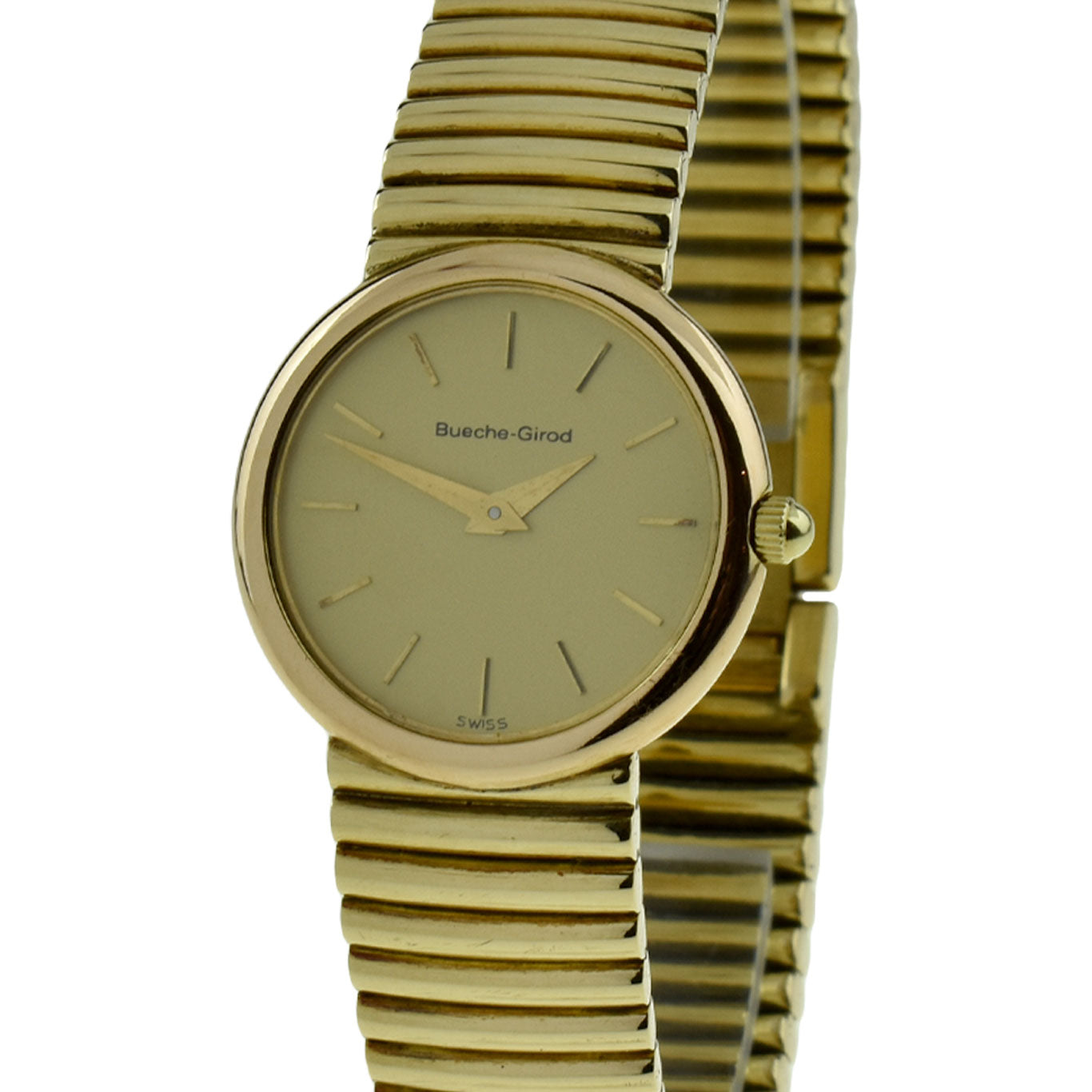 Bueche-Girod 9ct Gold Quartz Wristwatch