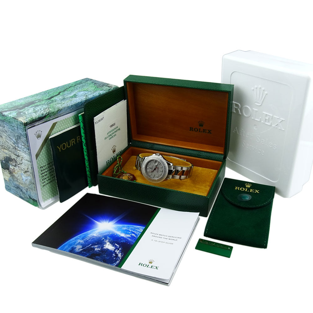 Rolex Yacht-Master Mid Size Stainless Steel &amp; Platinum 168622