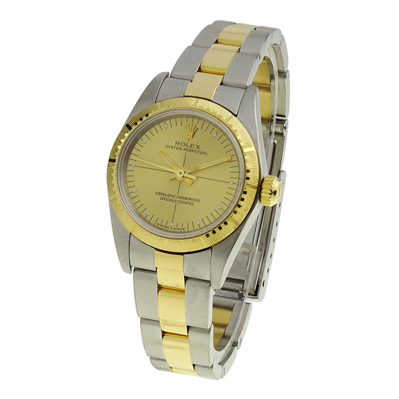 Rolex Oyster Perpetual Steel and Gold 76243