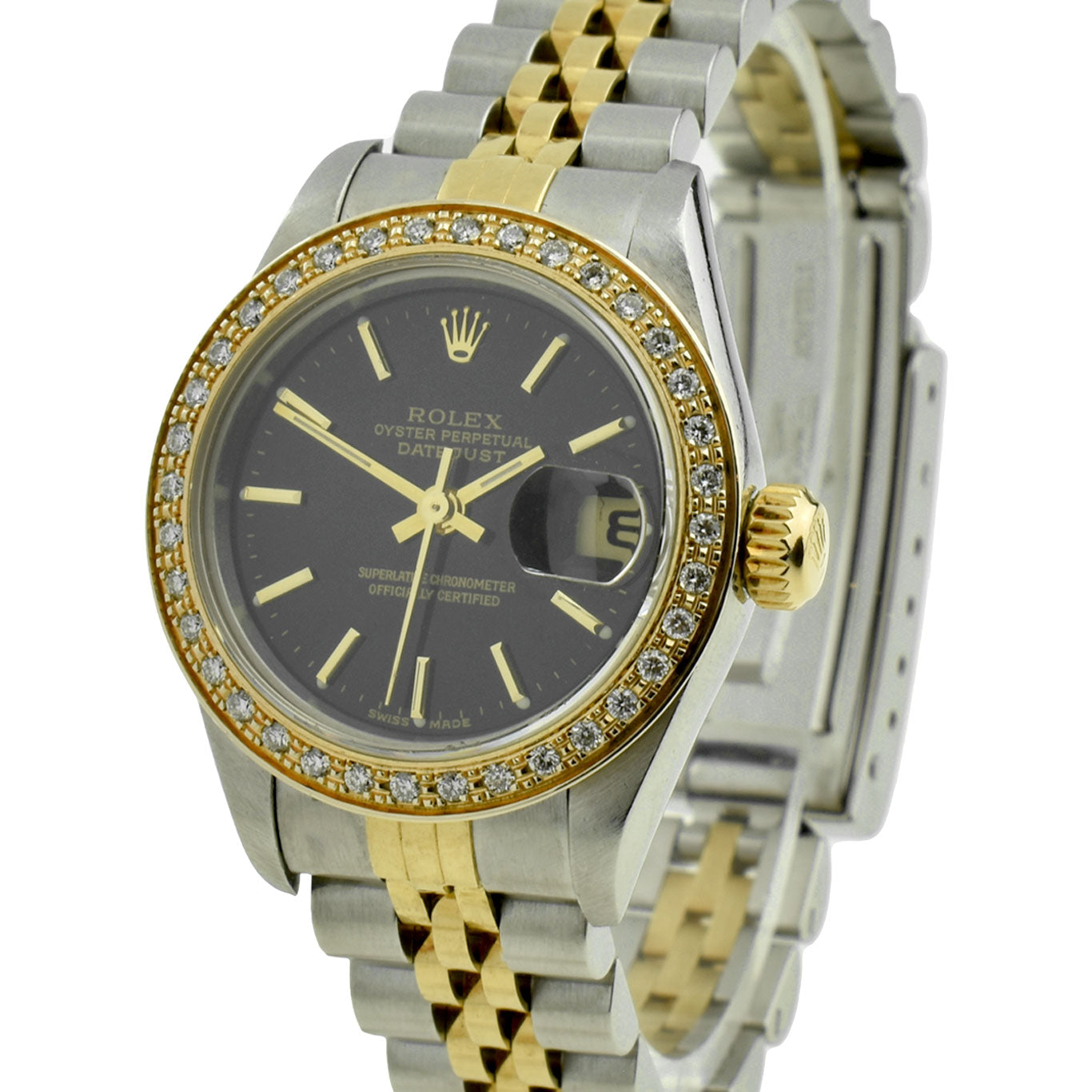 Rolex Lady Datejust Steel &amp; Gold Diamond Set 79173