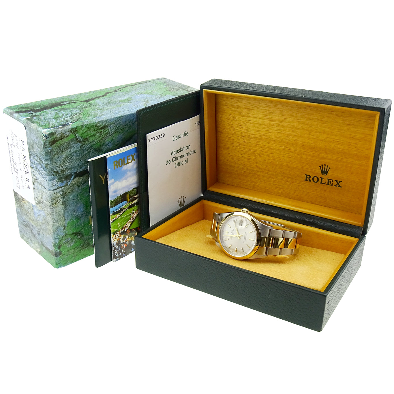 Rolex Date Oyster Perpetual Steel and Gold 15203