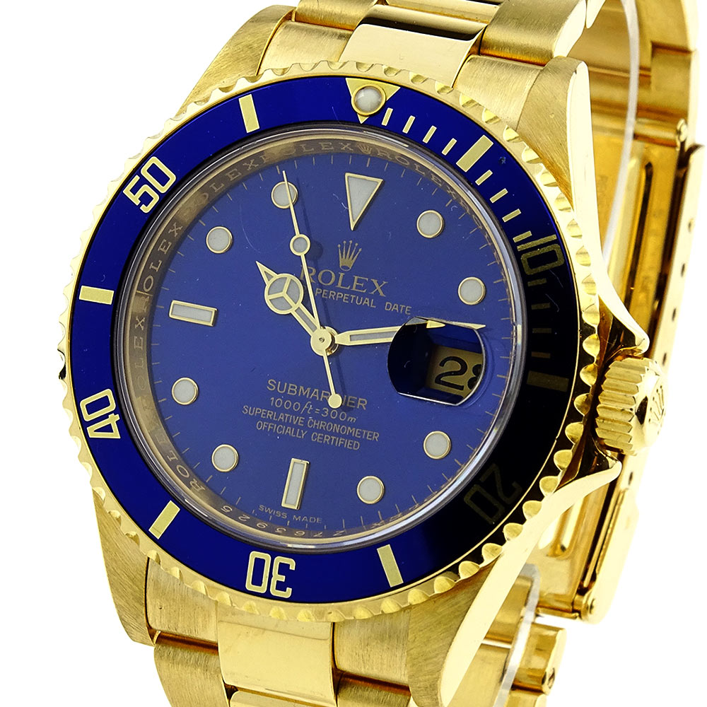 Rolex Submariner 18ct Gold 16618