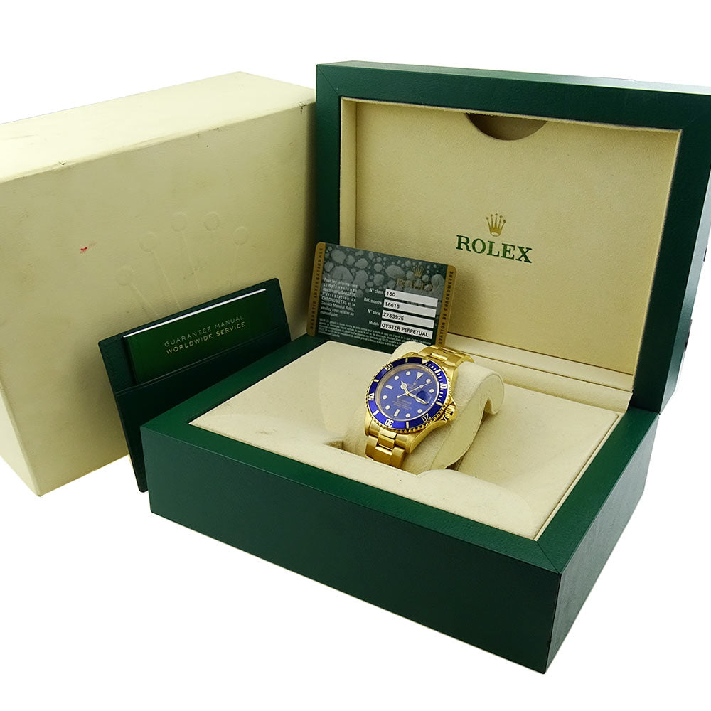 Rolex Submariner 18ct Gold 16618