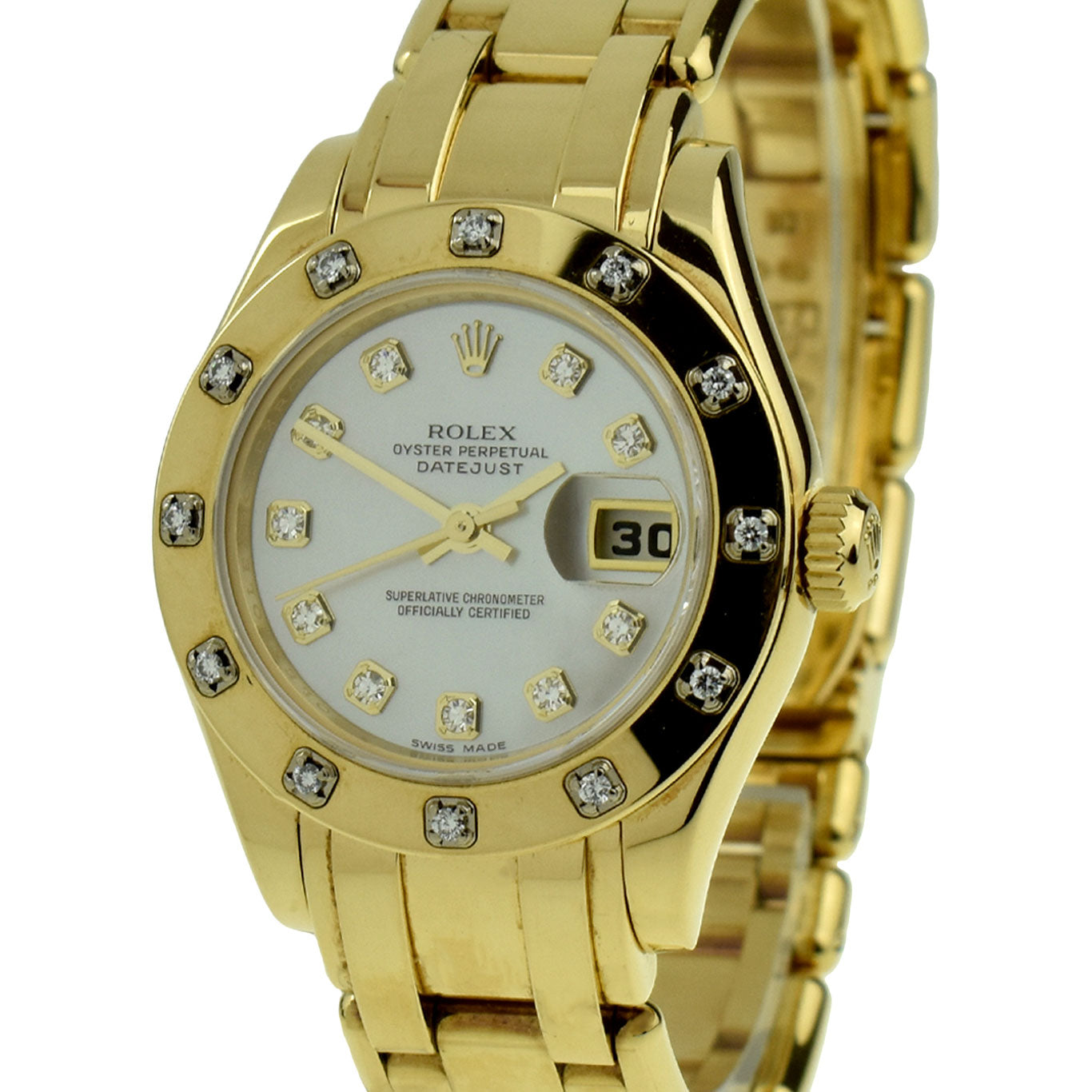 Rolex Lady Datejust Pearlmaster 18ct Gold Diamond Set 80318