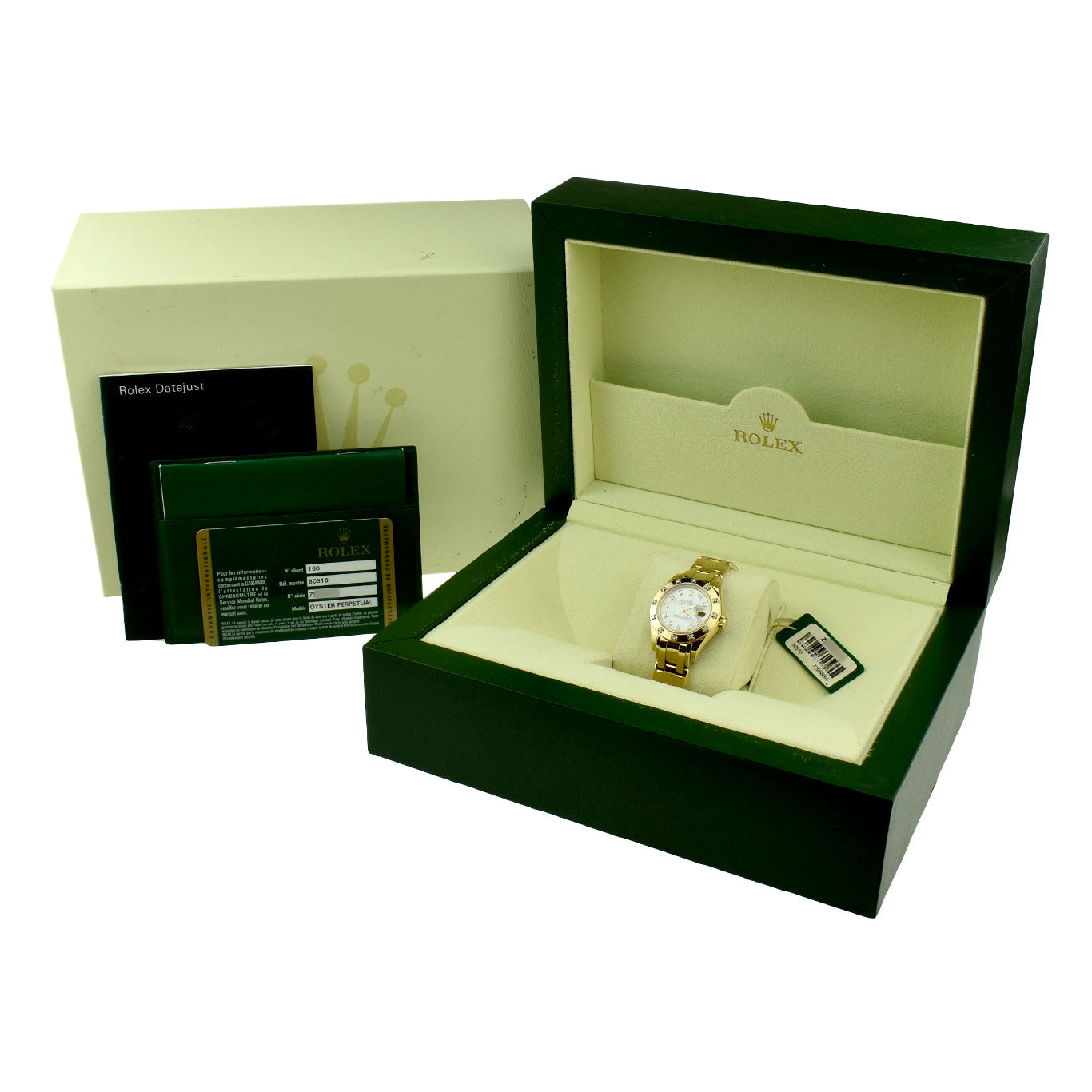 Rolex Lady Datejust Pearlmaster 18ct Gold Diamond Set 80318
