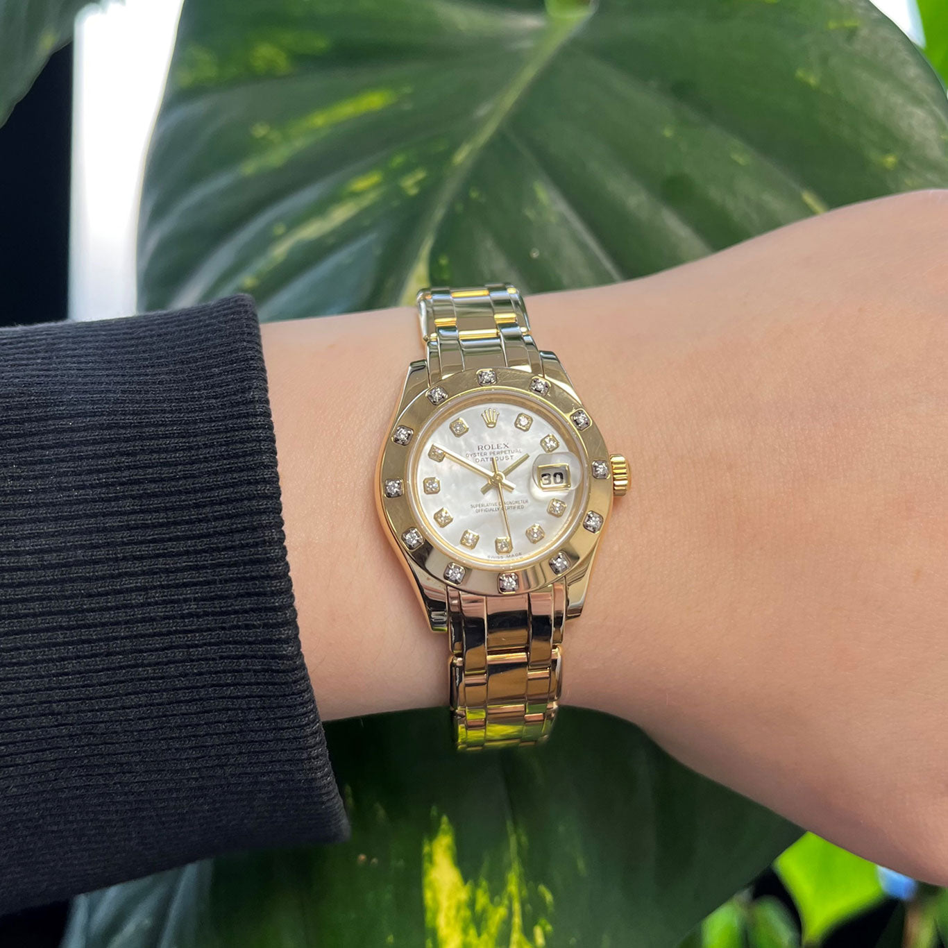 Rolex Lady Datejust Pearlmaster 18ct Gold Diamond Set 80318