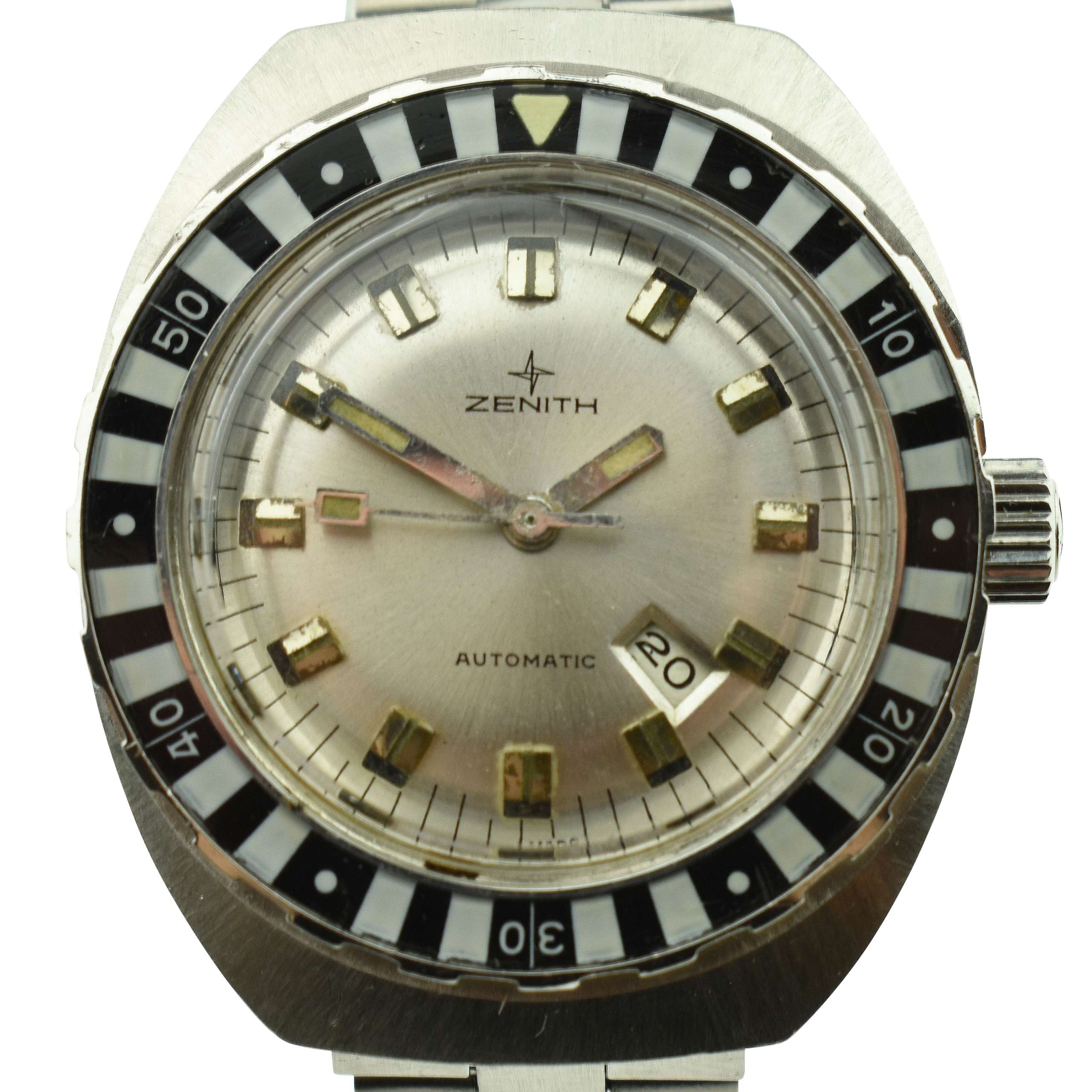 Zenith Sub Sea Zebra Vintage Automatic