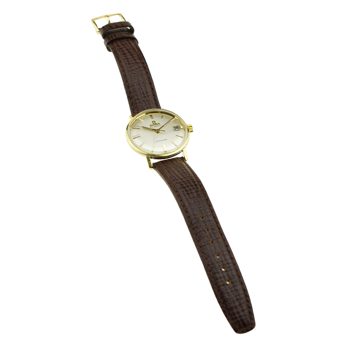 Omega Seamaster Vintage Gold Cap Wristwatch