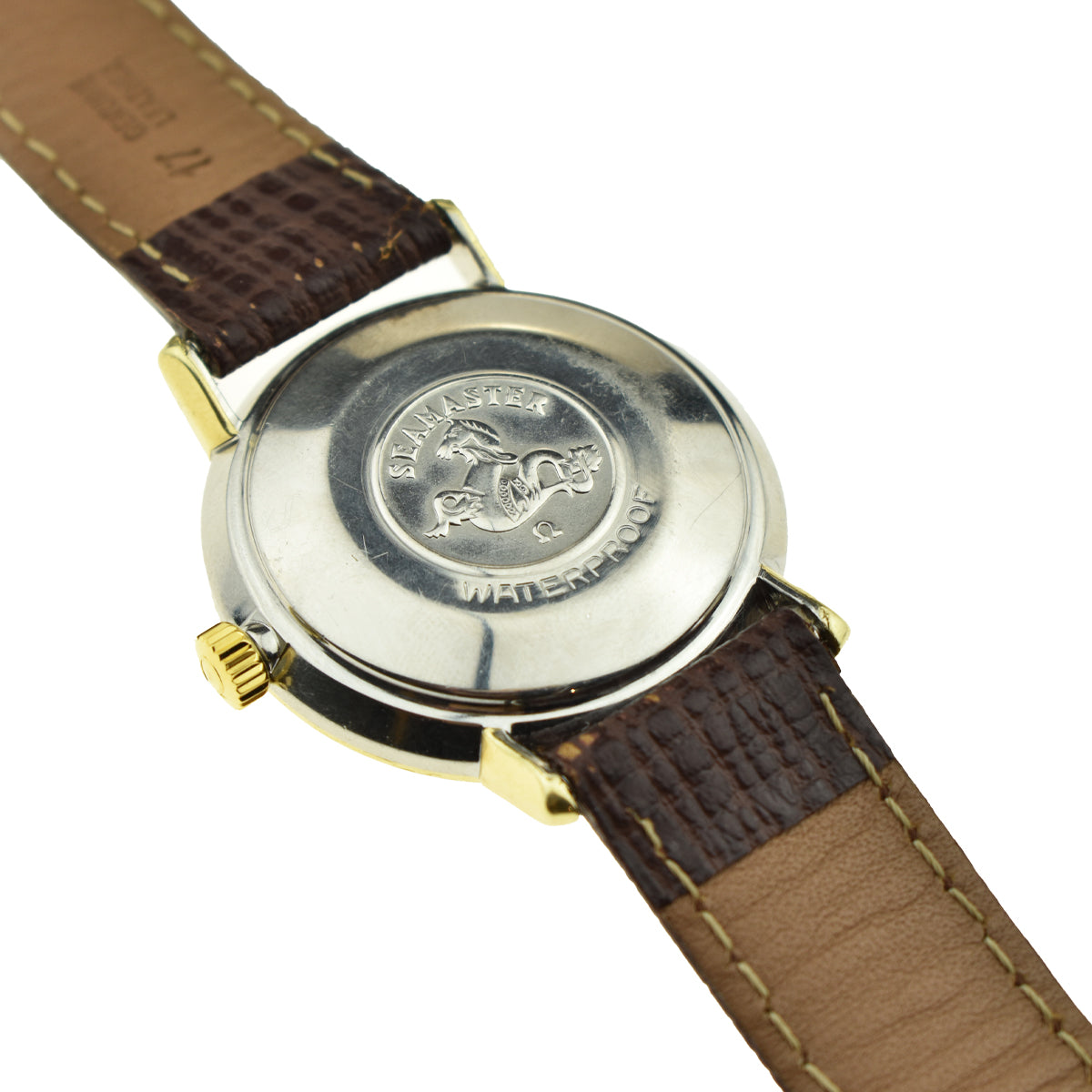 Omega Seamaster Vintage Gold Cap Wristwatch