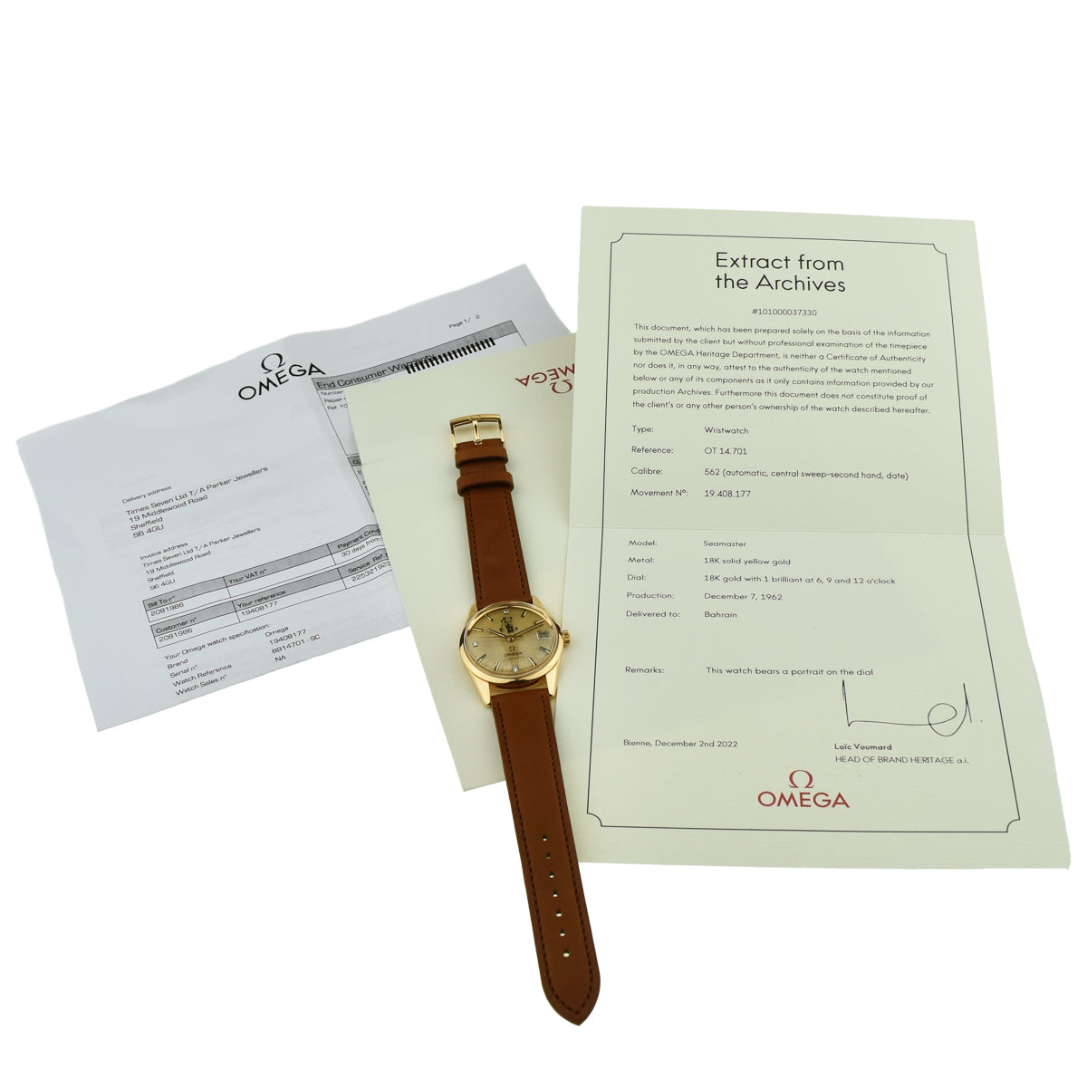 Omega Seamaster Sheikh Isa Bin Salman Al Khalifa OT 14.701