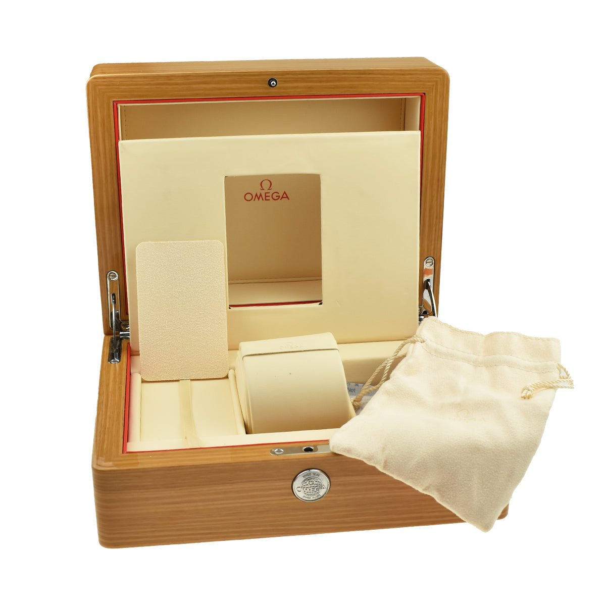 Omega Lacquered Wooden Wristwatch Box
