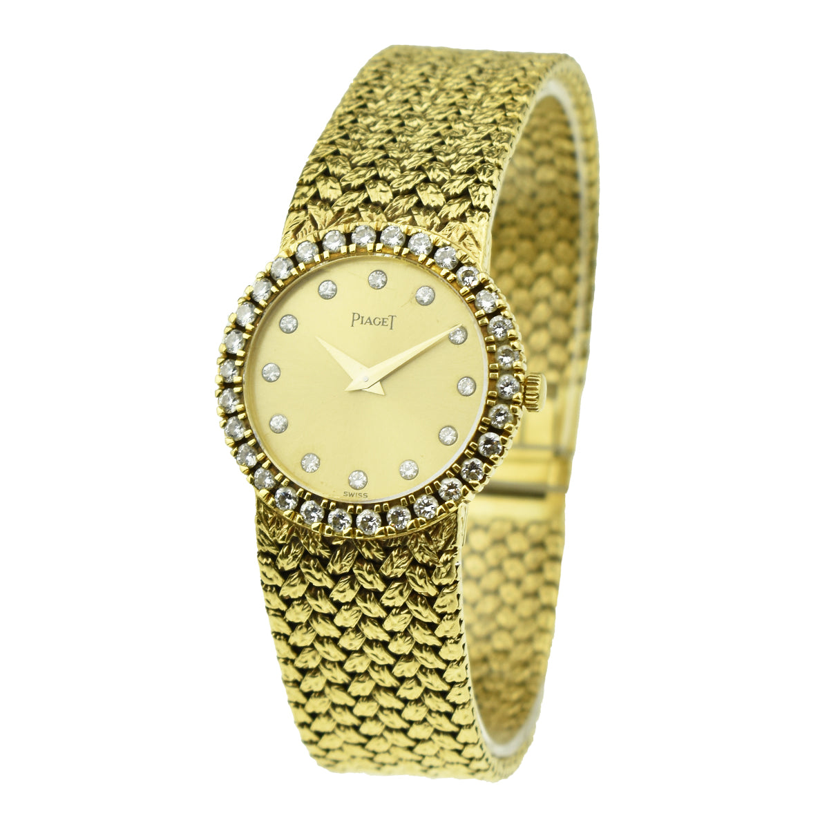 Piaget Cocktail Watch Yellow Gold Diamond Bezel