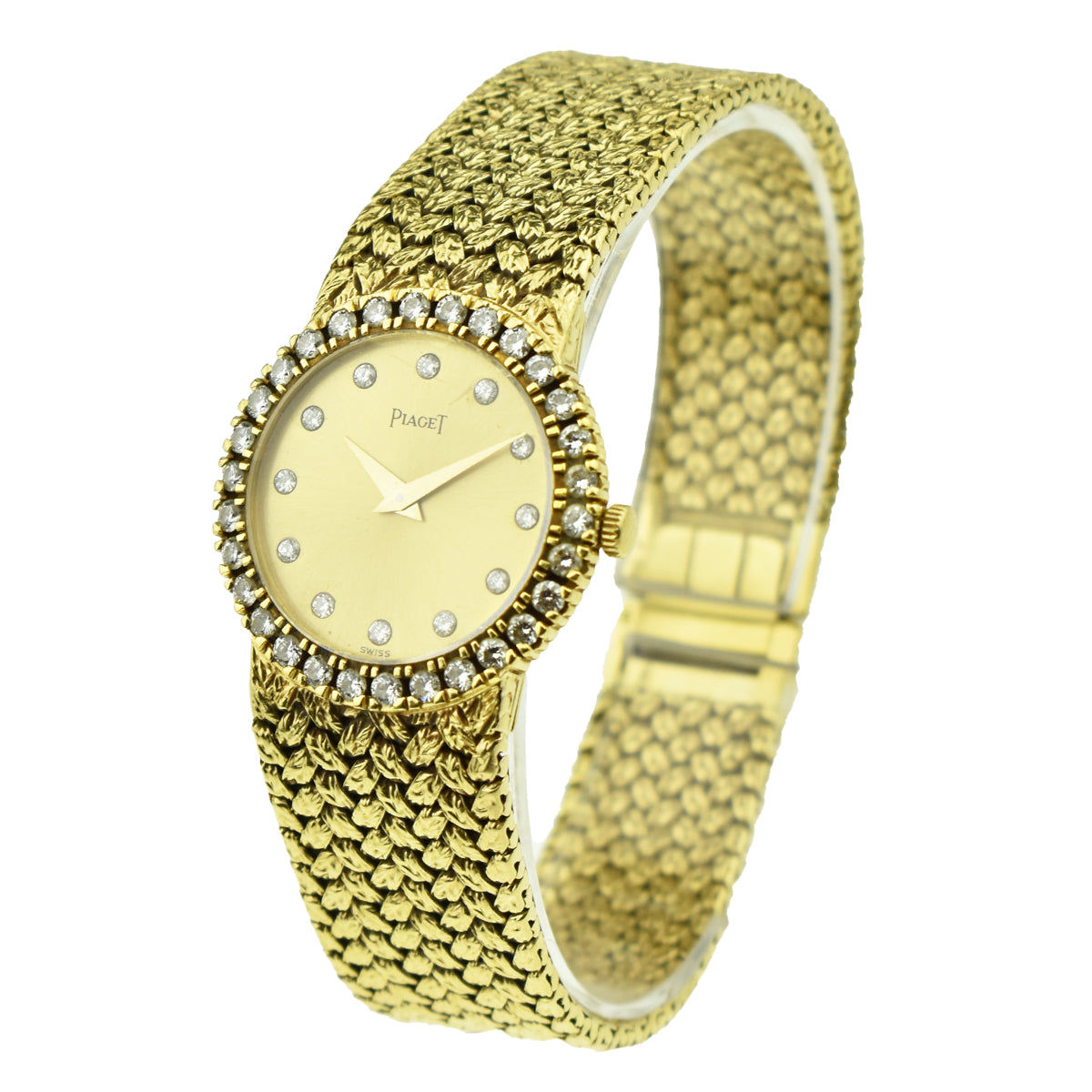 Piaget Cocktail Watch Yellow Gold Diamond Bezel