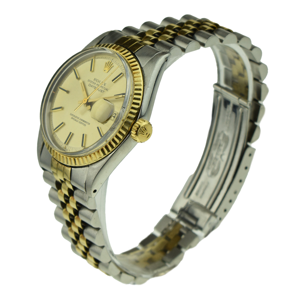 Rolex Oyster Perpetual Datejust Jubilee Bi Metal 1600
