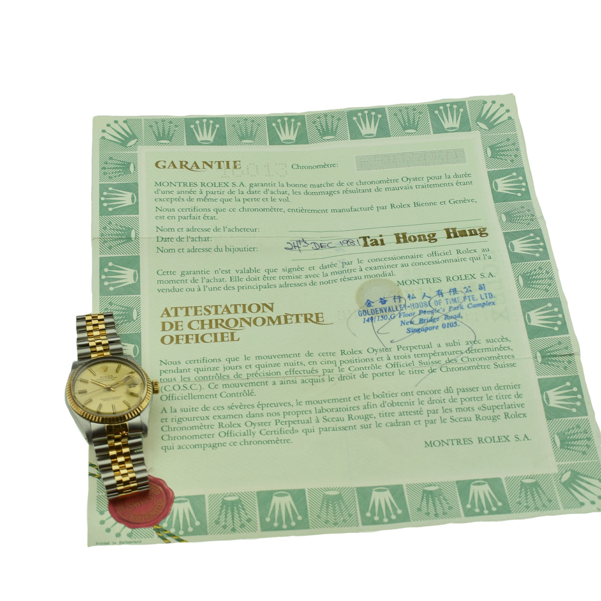 Rolex Datejust Stainless Steel & Gold 16013