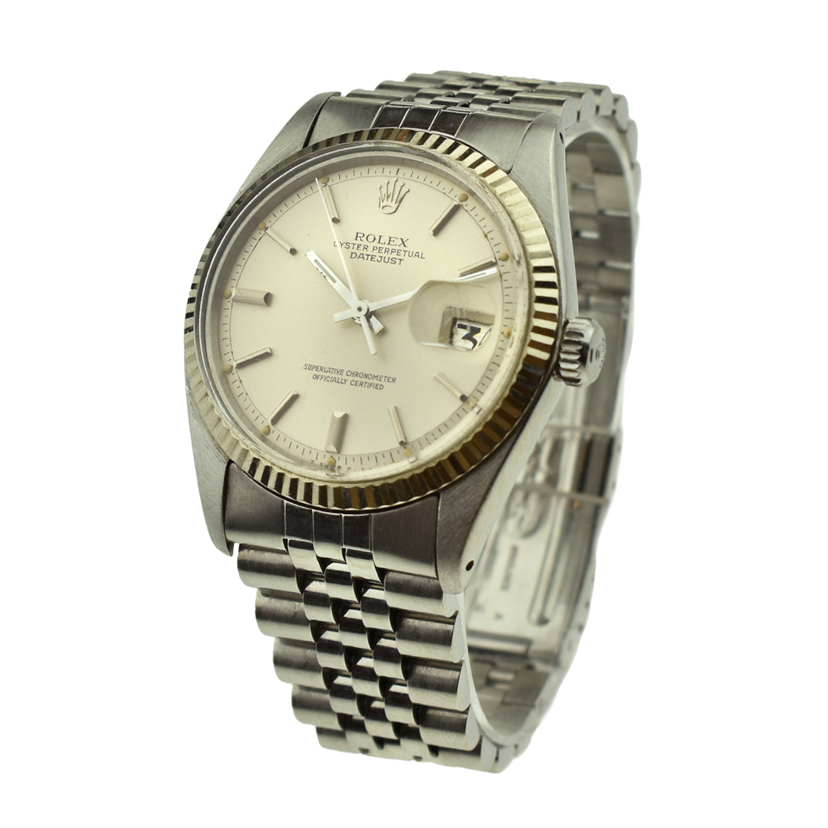 Rolex Datejust Steel and White Gold 1601