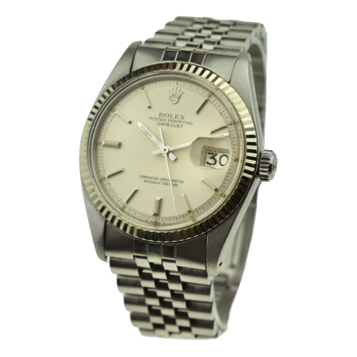 Rolex Datejust Steel and White Gold 1601