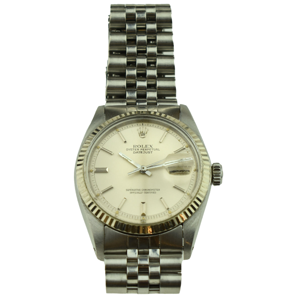 Rolex Datejust Steel and White Gold 1601