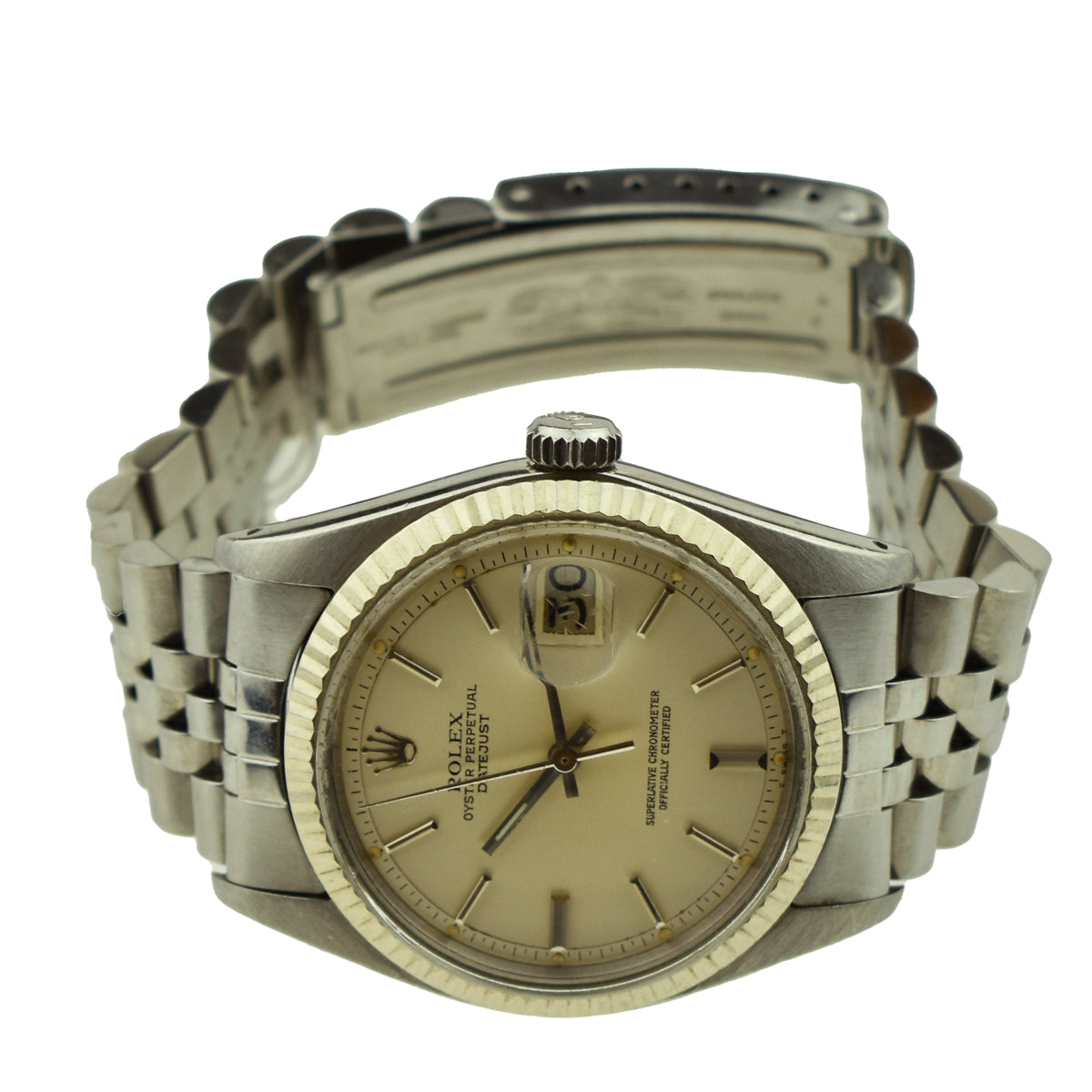 Rolex Datejust Steel and White Gold 1601