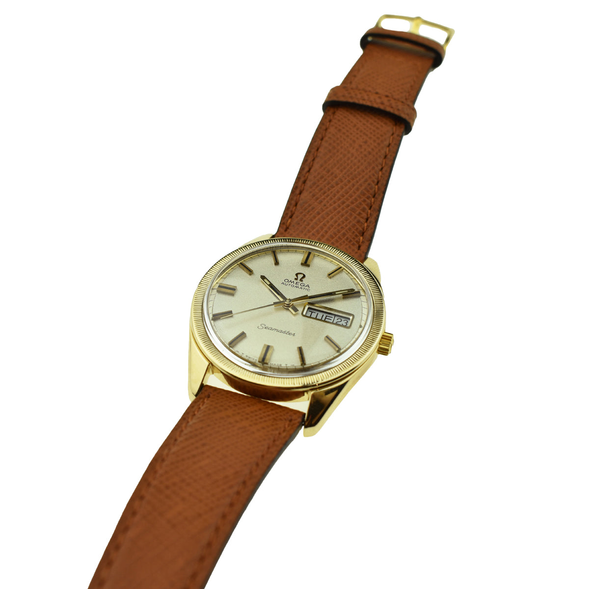 Omega Seamaster Day-Date 9ct Vintage Automatic Wristwatch