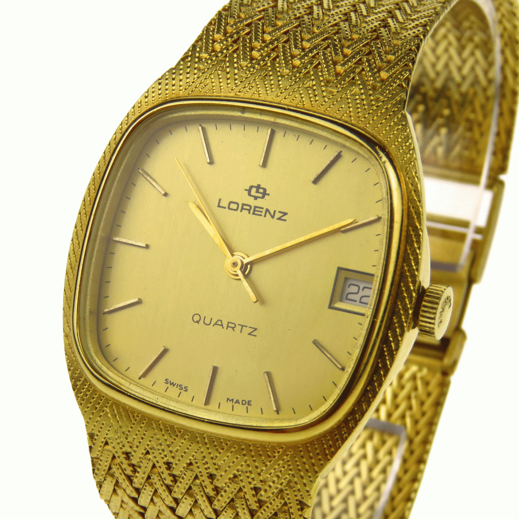 Lorenz 18k Gold Quartz Wristwatch