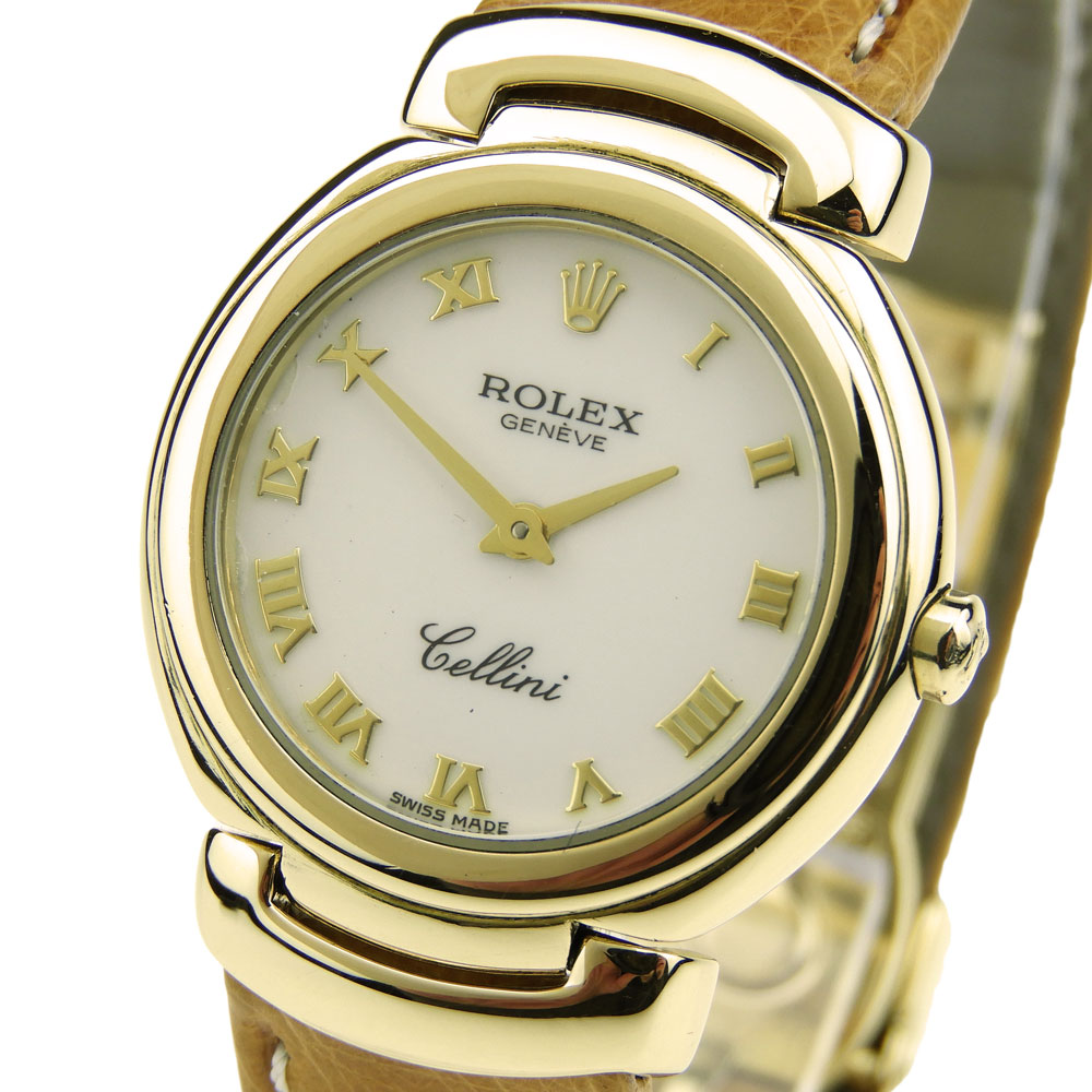 Rolex Ladies Cellini 18k Quartz 6621