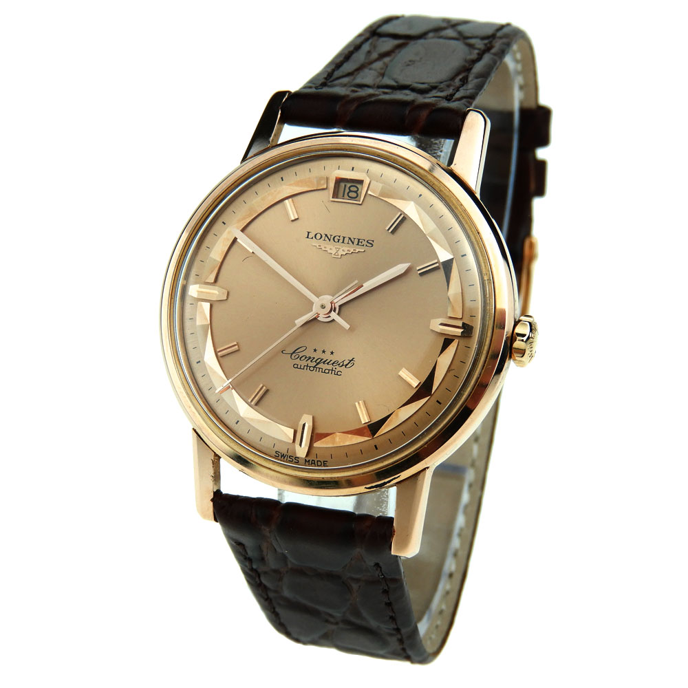 Longines Conquest 18ct Rose Gold Vintage Automatic 9025-4 - Parkers ...