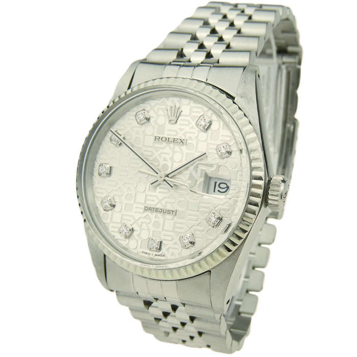 Rolex Datejust Steel and White Gold 16014
