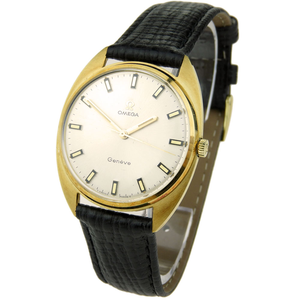 Omega Geneve Vintage 18k Gold Mechanical | Barnebys