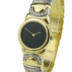 Bvlgari Parentesi 18k Gold Diamond Set Bangle JR0811L