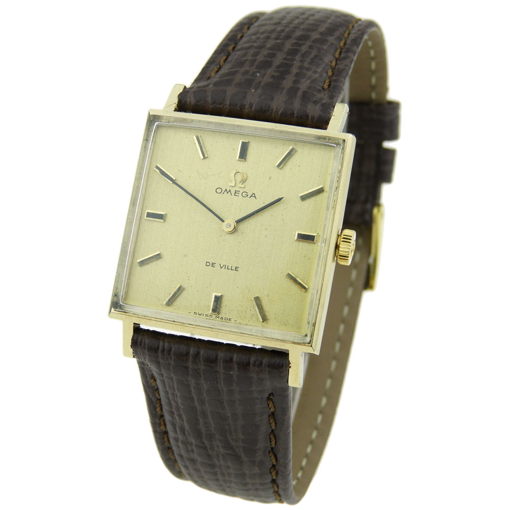 vintage omega square face watch