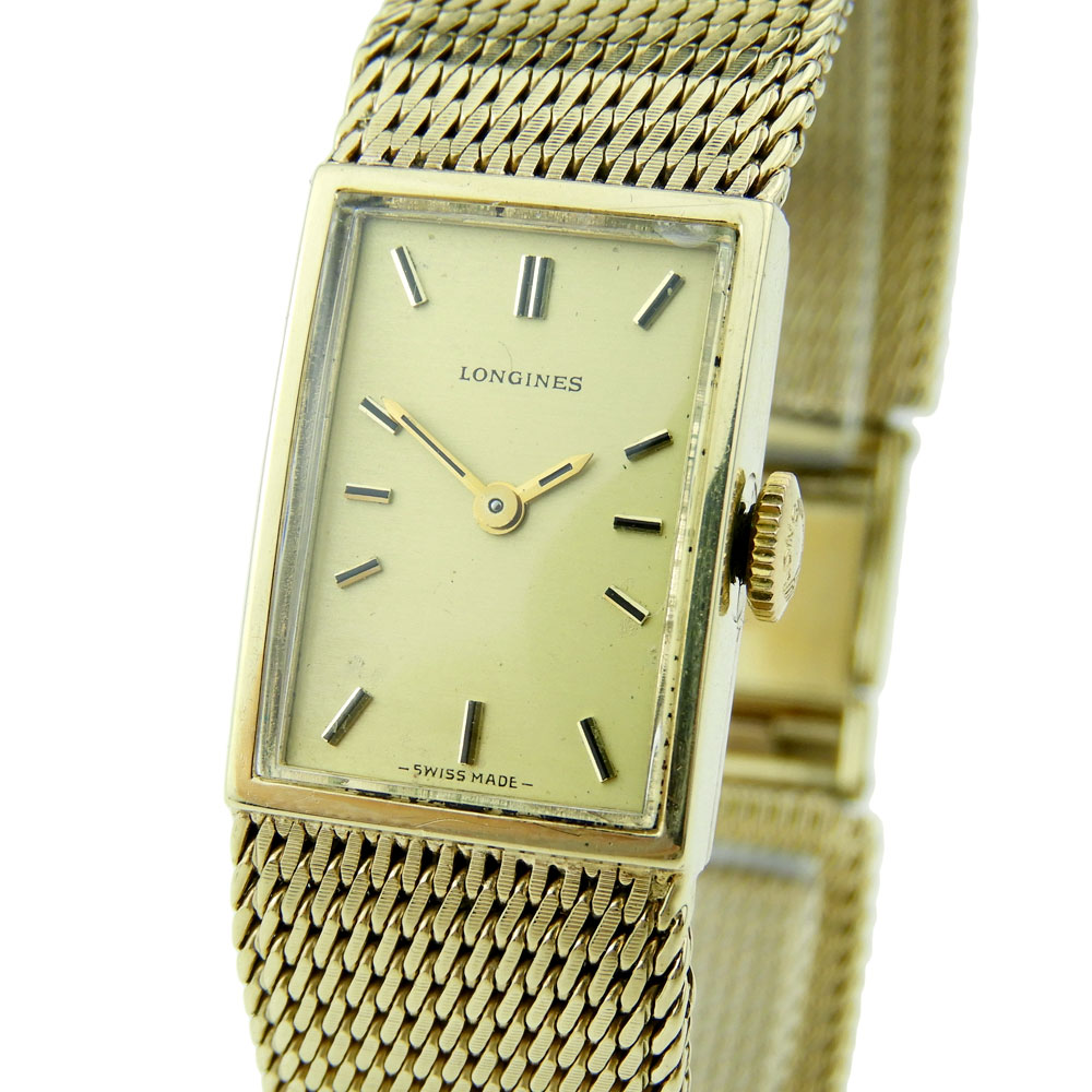 Vintage longines rectangular online watch